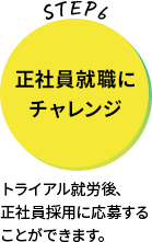 正社員就職にチャレンジ